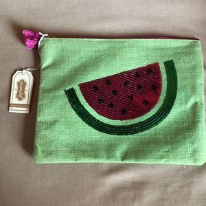 New with tags mud pie pouch clutch